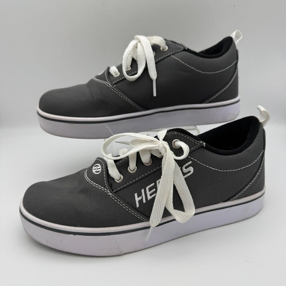 HEELYS Skate Shoes Men SZ 7 Women 8.5 Gray Pro 20 Canvas Upper HES10392 No Wheel